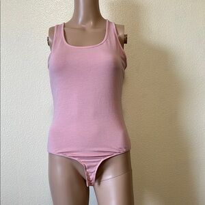 Active Basic- Pink Sleeveless Bodysuit